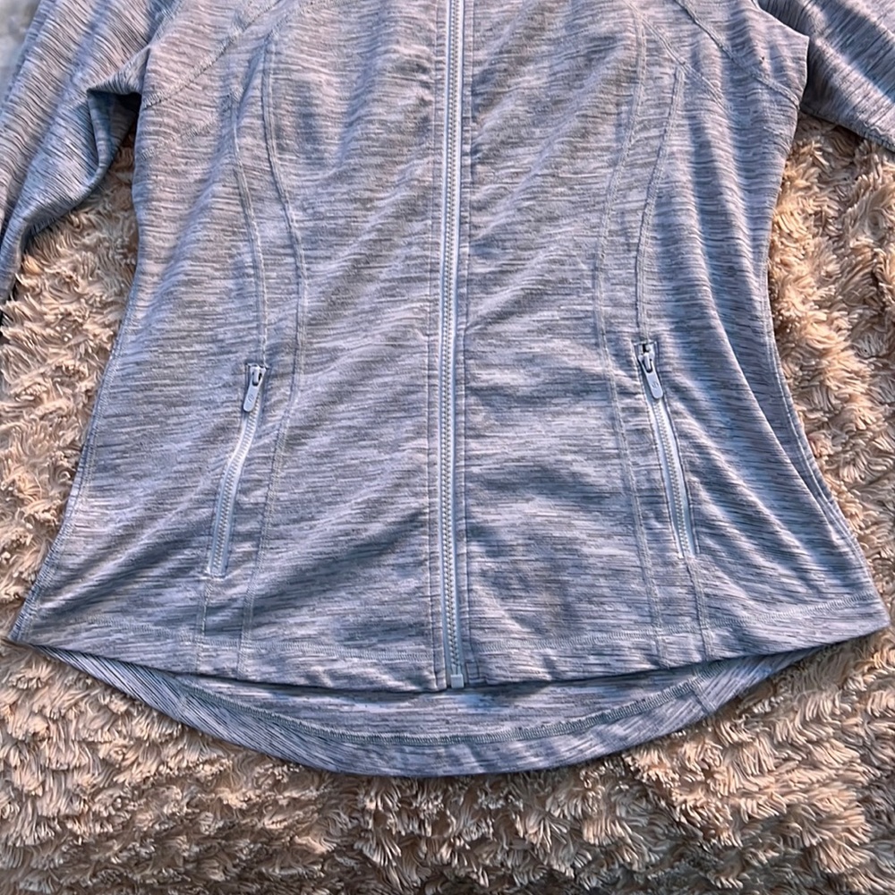 Lululemon yoga tight fitted zip up sweater